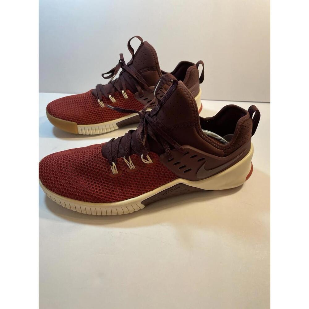 Nike Free X Metcon Red Running Training Shoes Men's Size 1 1.5  AH8141-626 Ex Co